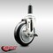 Service Caster 5 Inch 316SS Black Polyurethane Swivel 1-1/8 Inch Expanding Stem Caster Brake SCC-SS316EX20S514-PPUB-BLK-TLB-118 - alternate 2